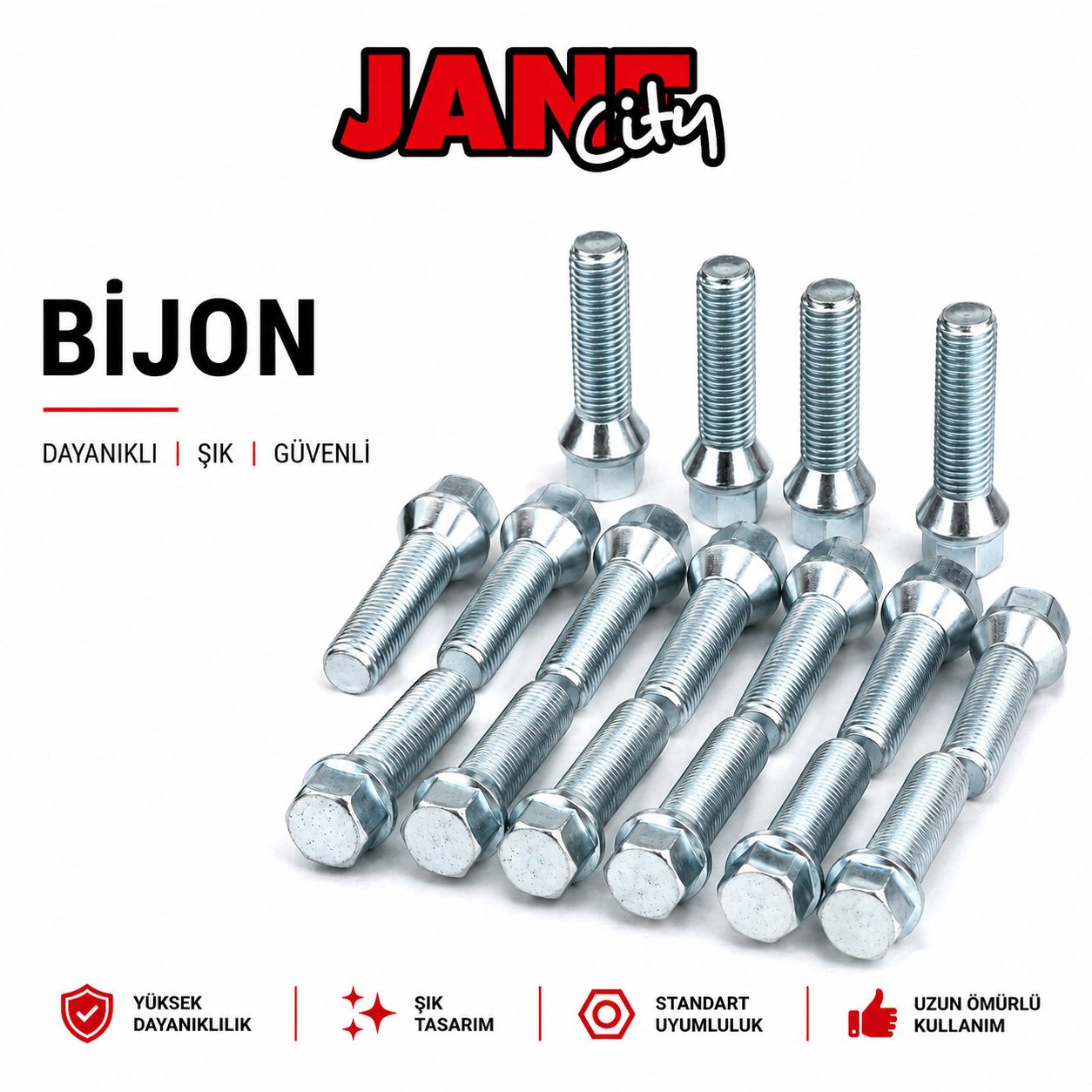 ÇELİK JANT BİJONU 12x1,25 UZUN - KISA